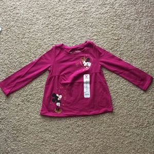 NWT Minnie & Mickey long sleeve top. 4T from Kohls